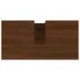 Armario de baño madera contrachapada marrón roble 65x33x60 cm de , Tocadores de baño - Ref: Foro24-831603, Precio: 59,86 €, D...