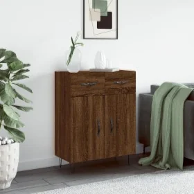 Aparador de madera de ingeniería marrón roble 69,5x34x90 cm by , Sideboards - Ref: Foro24-827979, Price: 84,40 €, Discount: %
