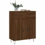 Aparador de madera de ingeniería marrón roble 69,5x34x90 cm by , Sideboards - Ref: Foro24-827979, Price: 87,97 €, Discount: %