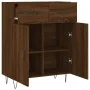 Aparador de madera de ingeniería marrón roble 69,5x34x90 cm by , Sideboards - Ref: Foro24-827979, Price: 87,97 €, Discount: %