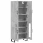 Aparador alto madera contrachapada gris hormigón 69,5x34x180 cm von , Sideboards - Ref: Foro24-3195759, Preis: 147,63 €, Raba...