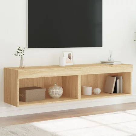 Muebles para TV con luces LED 2 uds roble Sonoma 60x30x30 cm von , TV-Möbel - Ref: Foro24-837132, Preis: 83,65 €, Rabatt: %