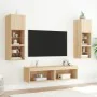 Muebles para TV con luces LED 2 uds roble Sonoma 60x30x30 cm von , TV-Möbel - Ref: Foro24-837132, Preis: 83,65 €, Rabatt: %