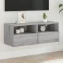 Mueble de pared TV madera de ingeniería Sonoma gris 80x30x30 cm de , Muebles TV - Ref: Foro24-836878, Precio: 51,10 €, Descue...