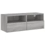 Mueble de pared TV madera de ingeniería Sonoma gris 80x30x30 cm de , Muebles TV - Ref: Foro24-836878, Precio: 51,10 €, Descue...