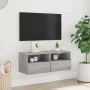 Mueble de pared TV madera de ingeniería Sonoma gris 80x30x30 cm de , Muebles TV - Ref: Foro24-836878, Precio: 51,10 €, Descue...