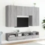 Mueble de pared TV madera de ingeniería Sonoma gris 80x30x30 cm de , Muebles TV - Ref: Foro24-836878, Precio: 51,10 €, Descue...