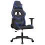 Silla gaming de masaje cuero sintético negro y azul by , Gaming chairs - Ref: Foro24-345423, Price: 114,62 €, Discount: %