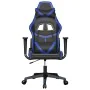 Silla gaming de masaje cuero sintético negro y azul by , Gaming chairs - Ref: Foro24-345423, Price: 114,62 €, Discount: %