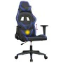 Silla gaming de masaje cuero sintético negro y azul by , Gaming chairs - Ref: Foro24-345423, Price: 114,62 €, Discount: %