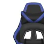 Silla gaming de masaje cuero sintético negro y azul by , Gaming chairs - Ref: Foro24-345423, Price: 114,62 €, Discount: %