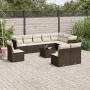 Set de sofás de jardín 11 pzas cojines ratán sintético marrón by , Garden sets - Ref: Foro24-3249652, Price: 683,76 €, Discou...