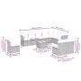 Set de sofás de jardín 11 pzas cojines ratán sintético marrón by , Garden sets - Ref: Foro24-3249652, Price: 683,76 €, Discou...