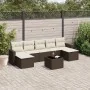 Set sofás de jardín 8 piezas y cojines ratán sintético marrón von , Gartensets - Ref: Foro24-3219343, Preis: 467,08 €, Rabatt: %