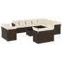 Set de sofás de jardín con cojines 13 piezas ratán PE marrón by , Garden sets - Ref: Foro24-3250382, Price: 925,34 €, Discoun...