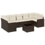 Set sofás de jardín 8 piezas y cojines ratán sintético marrón von , Modulare Sofas für den Außenbereich - Ref: Foro24-3251080...