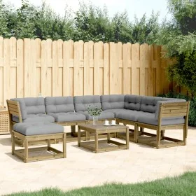 Juego de muebles jardín 7 pzas y cojines madera pino impregnada von , Gartensets - Ref: Foro24-3216934, Preis: 760,24 €, Raba...