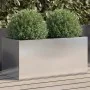 Jardinera de acero inoxidable plateado 62x30x29 cm by , Pots and planters - Ref: Foro24-841593, Price: 68,55 €, Discount: %