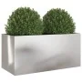 Jardinera de acero inoxidable plateado 62x30x29 cm by , Pots and planters - Ref: Foro24-841593, Price: 68,55 €, Discount: %