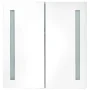 Badezimmerschrank mit Spiegel und LED in Eichenfarbe 62x14x60 cm von vidaXL, Badezimmerwaschtische - Ref: Foro24-326522, Prei...