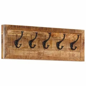 Perchero de pared con 5 ganchos madera maciza de mango by , Hat and coat racks - Ref: Foro24-358955, Price: 58,29 €, Discount: %