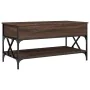 Mesa de centro madera ingeniería metal marrón 100x50x50 cm von , Couchtisch - Ref: Foro24-845360, Preis: 88,69 €, Rabatt: %