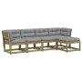Set de sofás jardín 5 pzas con cojines madera pino impregnada by , Garden sets - Ref: Foro24-3217009, Price: 503,69 €, Discou...
