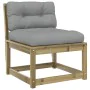 Set de sofás jardín 5 pzas con cojines madera pino impregnada by , Garden sets - Ref: Foro24-3217009, Price: 503,69 €, Discou...