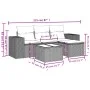 Set comedor de jardín 5 piezas y cojines ratán sintético marrón von , Gartensets - Ref: Foro24-3254820, Preis: 331,43 €, Raba...