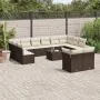 Set de sofás de jardín con cojines 13 piezas ratán PE marrón by , Garden sets - Ref: Foro24-3218443, Price: 880,26 €, Discoun...