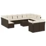 Set de sofás de jardín con cojines 13 piezas ratán PE marrón by , Garden sets - Ref: Foro24-3218443, Price: 880,26 €, Discoun...