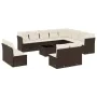 Set de sofás de jardín con cojines 13 piezas ratán PE marrón by , Garden sets - Ref: Foro24-3218483, Price: 813,12 €, Discoun...