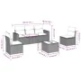 Set sofás de jardín 6 piezas y cojines ratán sintético marrón by , Garden sets - Ref: Foro24-3218793, Price: 378,88 €, Discou...