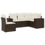 Set comedor de jardín 5 piezas y cojines ratán sintético marrón by , Garden sets - Ref: Foro24-3254910, Price: 374,76 €, Disc...