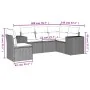 Set comedor de jardín 5 piezas y cojines ratán sintético marrón by , Garden sets - Ref: Foro24-3254910, Price: 374,76 €, Disc...