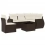 Set sofás de jardín 6 piezas y cojines ratán sintético marrón von , Gartensets - Ref: Foro24-3253720, Preis: 431,20 €, Rabatt: %