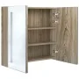 Badezimmerschrank mit Spiegel und LED in Eichenfarbe 62x14x60 cm von vidaXL, Badezimmerwaschtische - Ref: Foro24-326522, Prei...