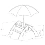 AXI Mesa de picnic infantil Delta gris y blanca A031.023.00 by , Garden tables - Ref: Foro24-411762, Price: 168,95 €, Discoun...