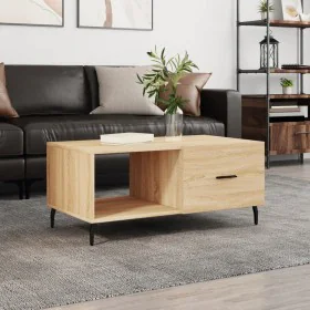 Mesa de centro madera contrachapada roble Sonoma 90x50x40 cm by , Coffee table - Ref: Foro24-829231, Price: 46,67 €, Discount: %