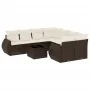Set de sofás de jardín 9 pzas y cojines ratán sintético marrón von , Gartensets - Ref: Foro24-3253500, Preis: 625,05 €, Rabat...
