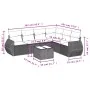 Juego de sofás de jardín 7 piezas con cojines ratán PE marrón by , Garden sets - Ref: Foro24-3253760, Price: 480,87 €, Discou...