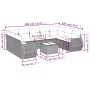 Set de sofás de jardín 10 pzas y cojines ratán sintético marrón by , Garden sets - Ref: Foro24-3254150, Price: 678,36 €, Disc...