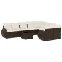 Set de sofás de jardín 10 pzas y cojines ratán sintético marrón de , Conjuntos de jardín - Ref: Foro24-3254190, Precio: 678,5...