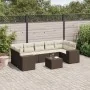 Set sofás de jardín 8 piezas y cojines ratán sintético marrón by , Garden sets - Ref: Foro24-3254680, Price: 543,97 €, Discou...