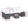 Set sofás de jardín 8 piezas y cojines ratán sintético marrón by , Garden sets - Ref: Foro24-3254680, Price: 543,97 €, Discou...