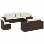 Set sofás de jardín 8 piezas y cojines ratán sintético marrón by , Garden sets - Ref: Foro24-3255180, Price: 588,00 €, Discou...