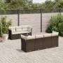 Set sofás de jardín 8 piezas y cojines ratán sintético marrón von , Gartensets - Ref: Foro24-3217283, Preis: 544,11 €, Rabatt: %