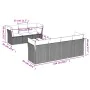 Set sofás de jardín 8 piezas y cojines ratán sintético marrón von , Gartensets - Ref: Foro24-3217283, Preis: 544,11 €, Rabatt: %