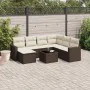 Set sofás de jardín 8 piezas y cojines ratán sintético marrón de , Conjuntos de jardín - Ref: Foro24-3219303, Precio: 502,37 ...