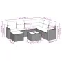 Set mit 8 Gartensofas und Kissen Kunstrattan braun von , Gartensets - Ref: Foro24-3219303, Preis: 502,37 €, Rabatt: %